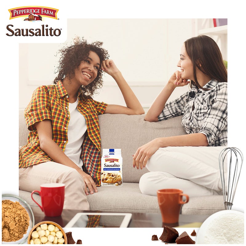 Pepperidge Farm Sausalito Crispy Milk Chocolate Macadamia Nut Cookies, 7.2 OZ Bag (8 Cookies) - Image 4